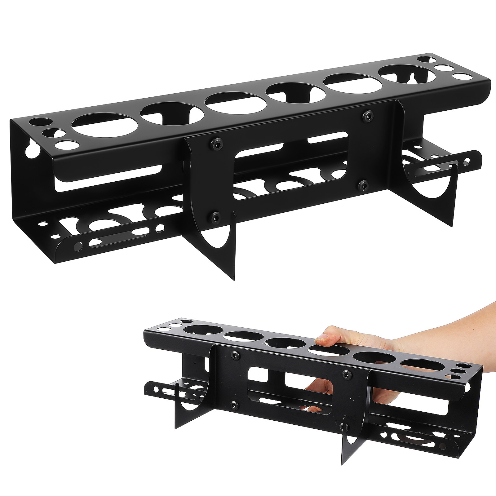 Workshop Tools Rack - Zwaarbelastbaar wandgereedschapsorganizer, opbergrek voor kitbuisjes, wandmontage,
