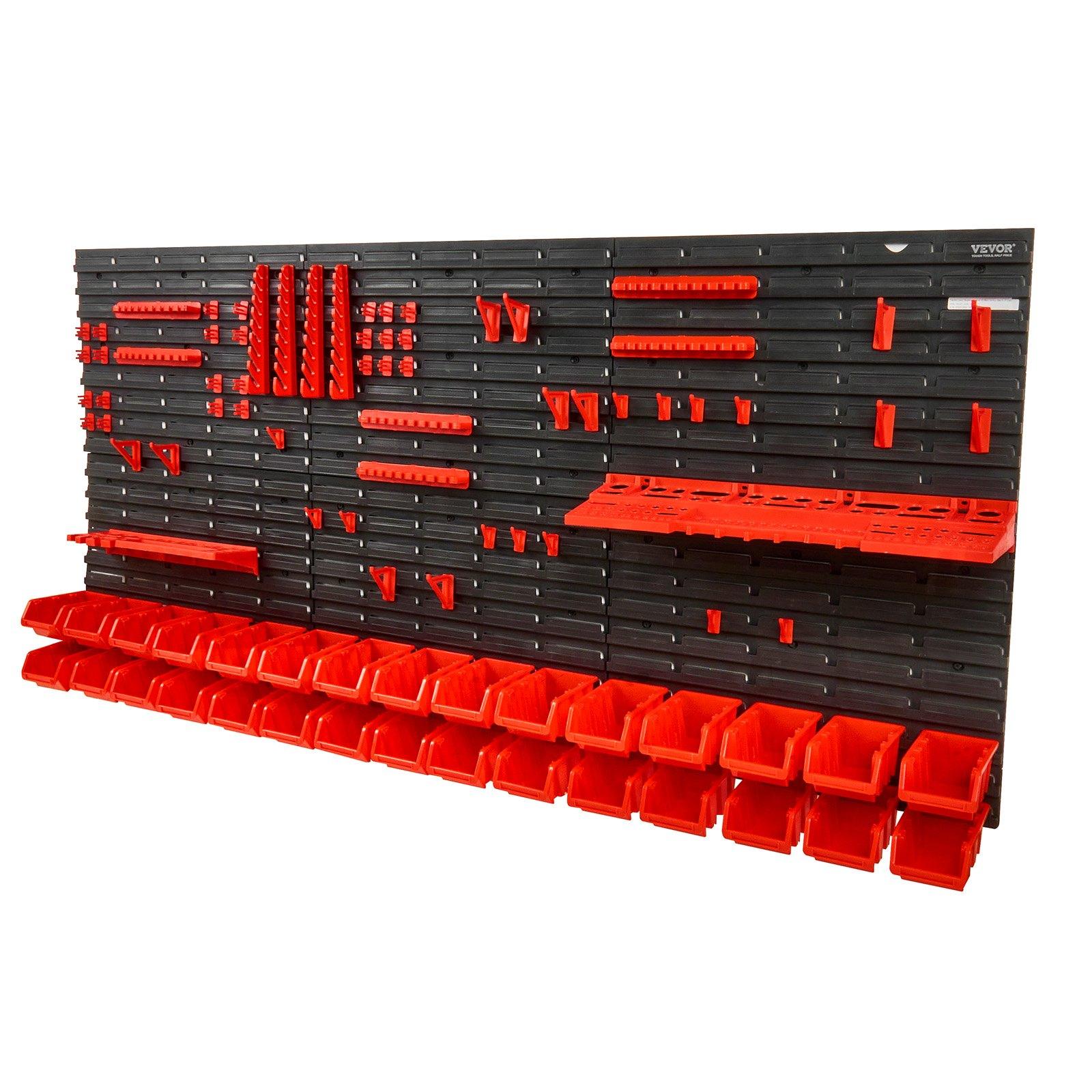 Workshop Tools Rack - Wandmontage 30-delige plastic onderdelenrek organizer hardware