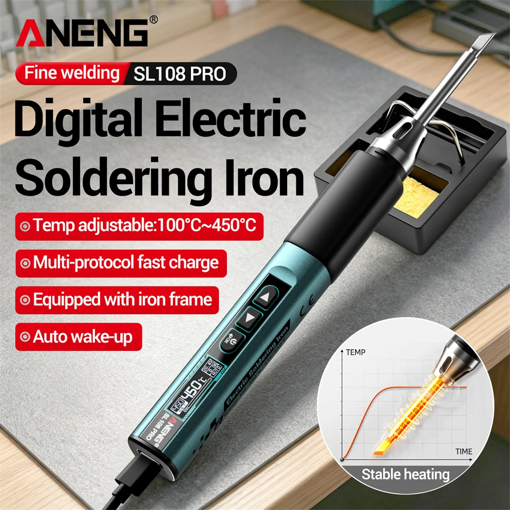 Tools Qc - ANENG SL108 PRO Elektrische Soldeerbouten PD
