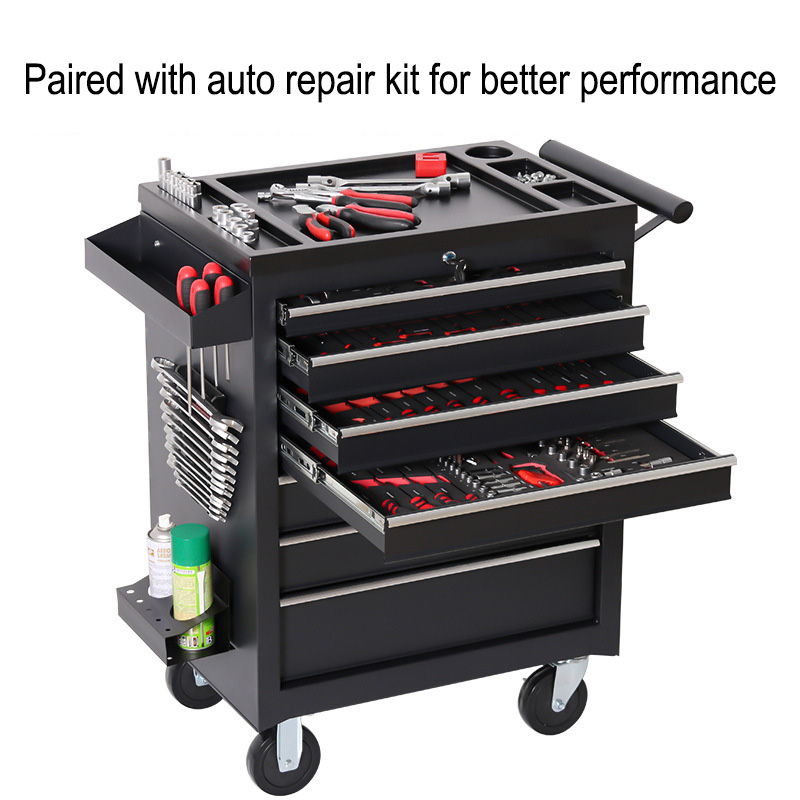 Tools Trolley For Workshop - 5-laden werkplaatswagen met gereedschapskist, multifunctioneel, voor