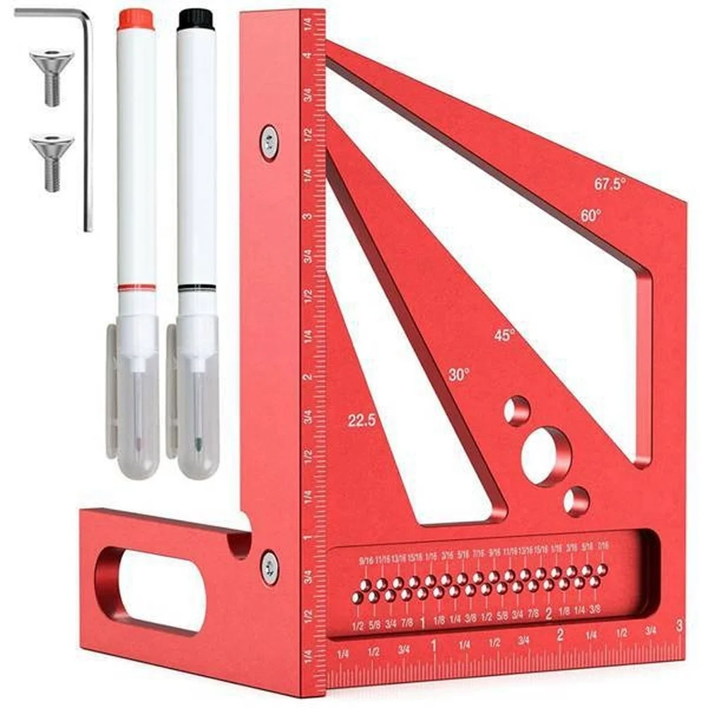 Marking Tools In Workshop - Rode 3D Multi-hoek Meetliniaal Geodriehoek Voor
