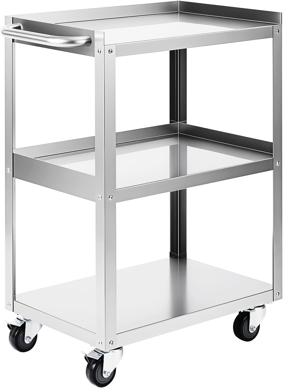 Tools Trolley For Workshop - 3-laags roestvrijstalen rolwagen met wielen, 24