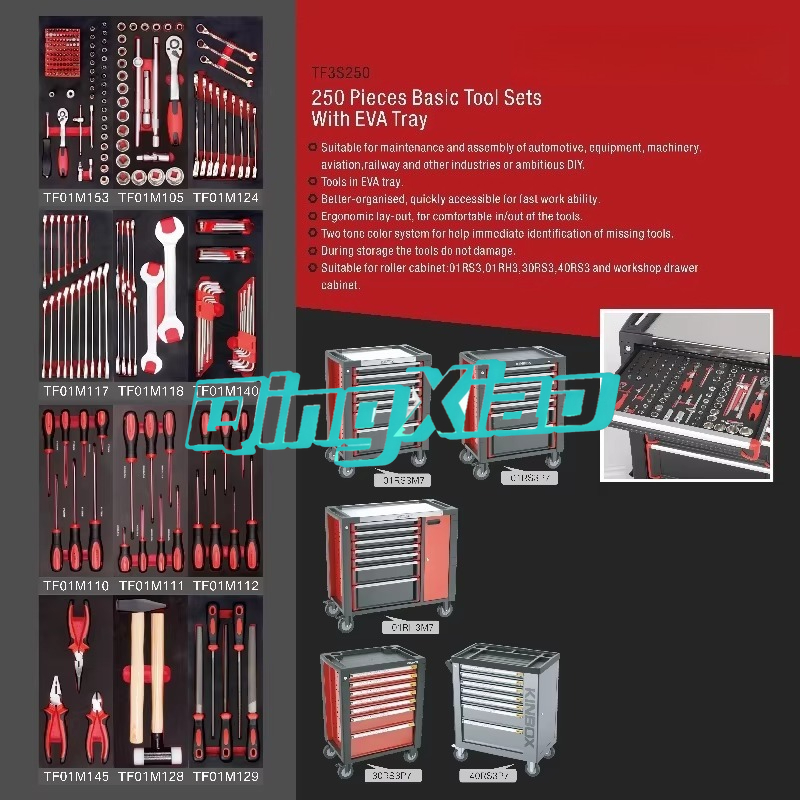 7 laden 250-delige complete ge - Tools Trolley For Workshop recensie en prijs