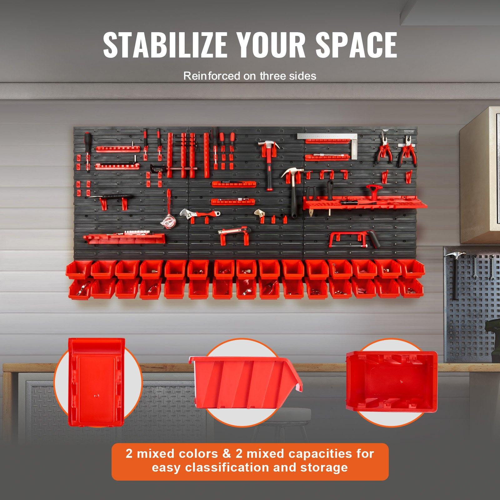 Wandmontage 30-delige plastic  - Workshop Tools Rack recensie en prijs