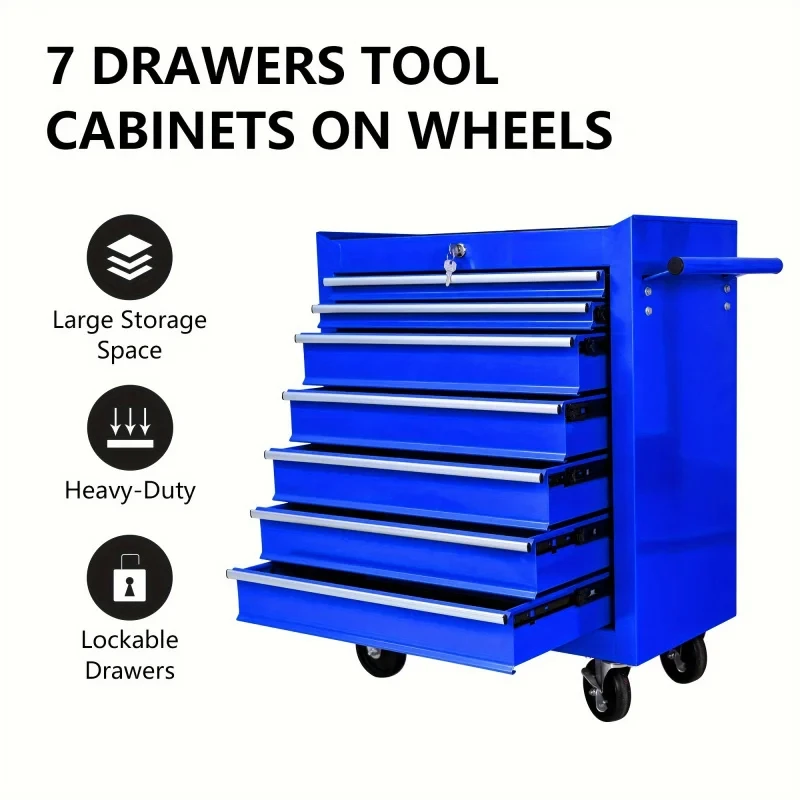 7-laden blauwe multifunctionel - Tools Trolley For Workshop recensie en prijs