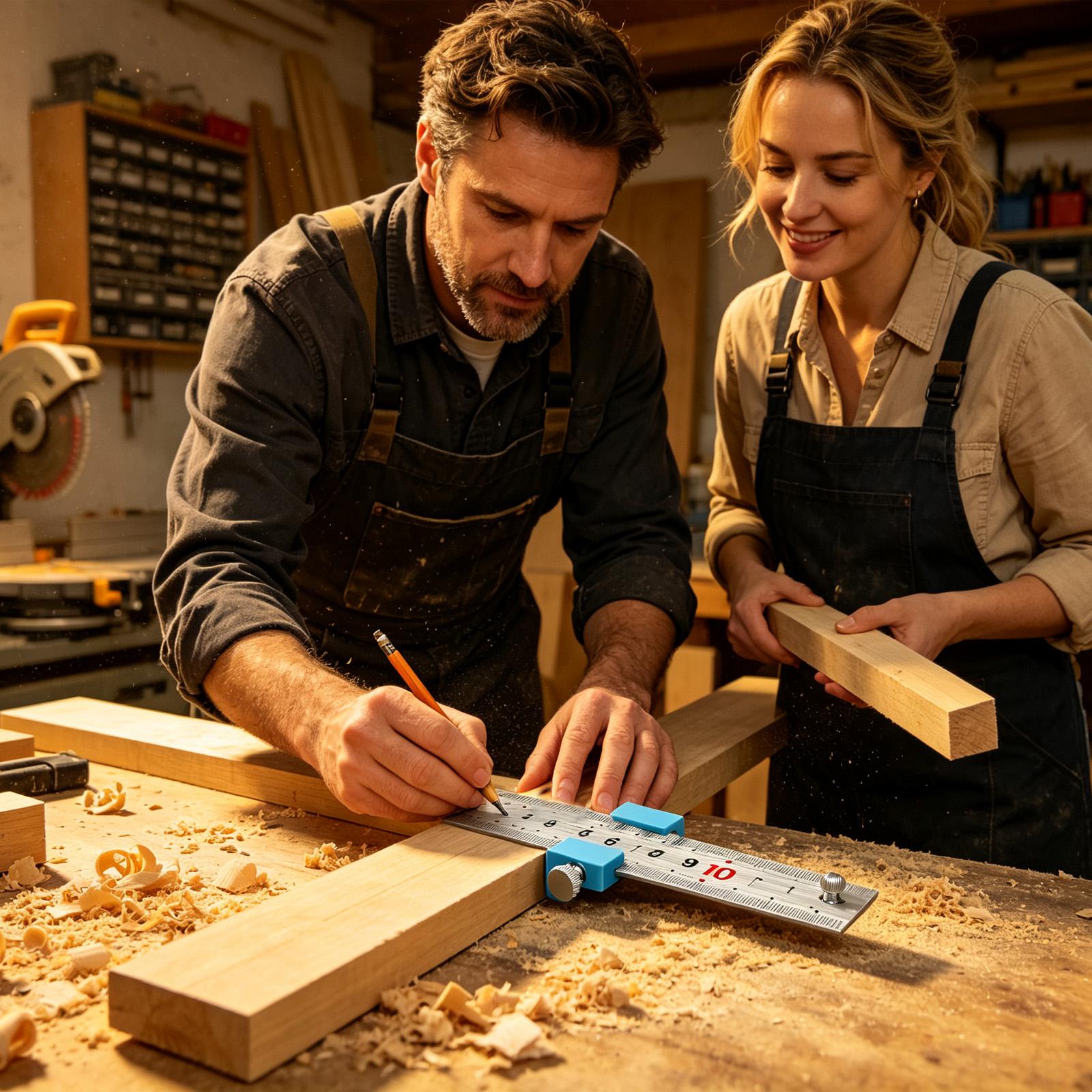 Timmerwerkgereedschap Timmerma - Marking Tools In Workshop recensie en prijs