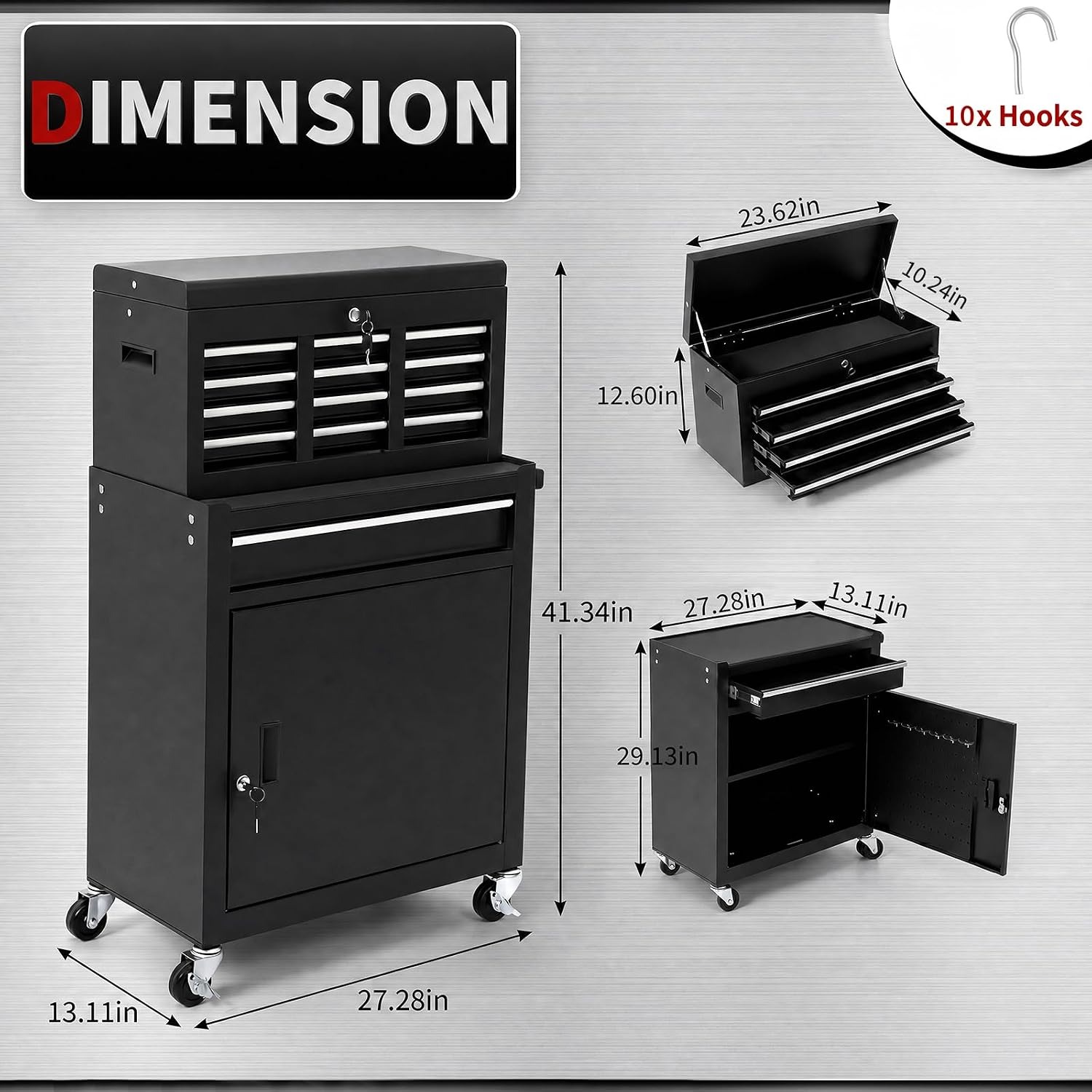5-laden rolbare gereedschapska - Tools Trolley For Workshop recensie en prijs