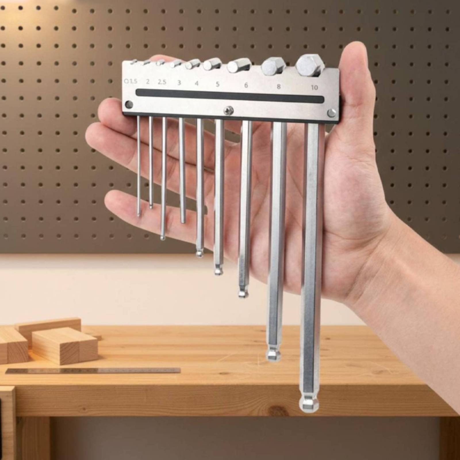 Wandmontage inbussleutelhouder - Tools For Metal Workshop recensie en prijs