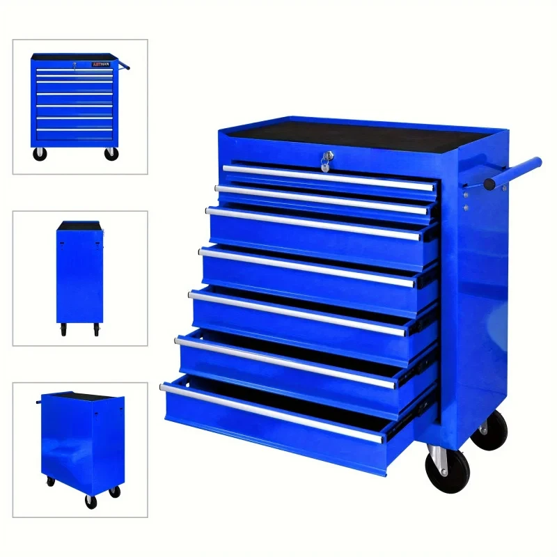 7-laden blauwe multifunctionel - Tools Trolley For Workshop recensie en prijs