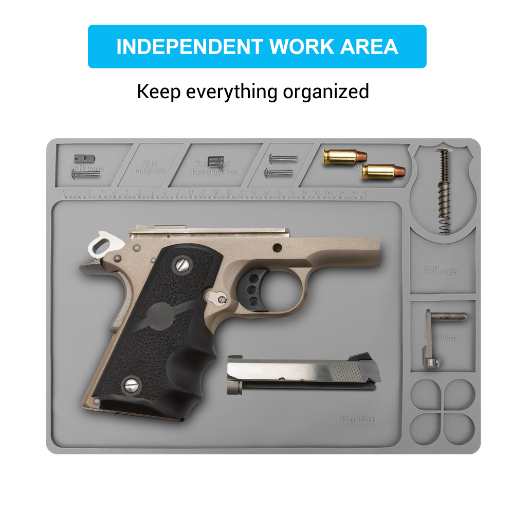 Pistoolreinigingsmat, wapenond - Magnetic Parts Tray recensie en prijs