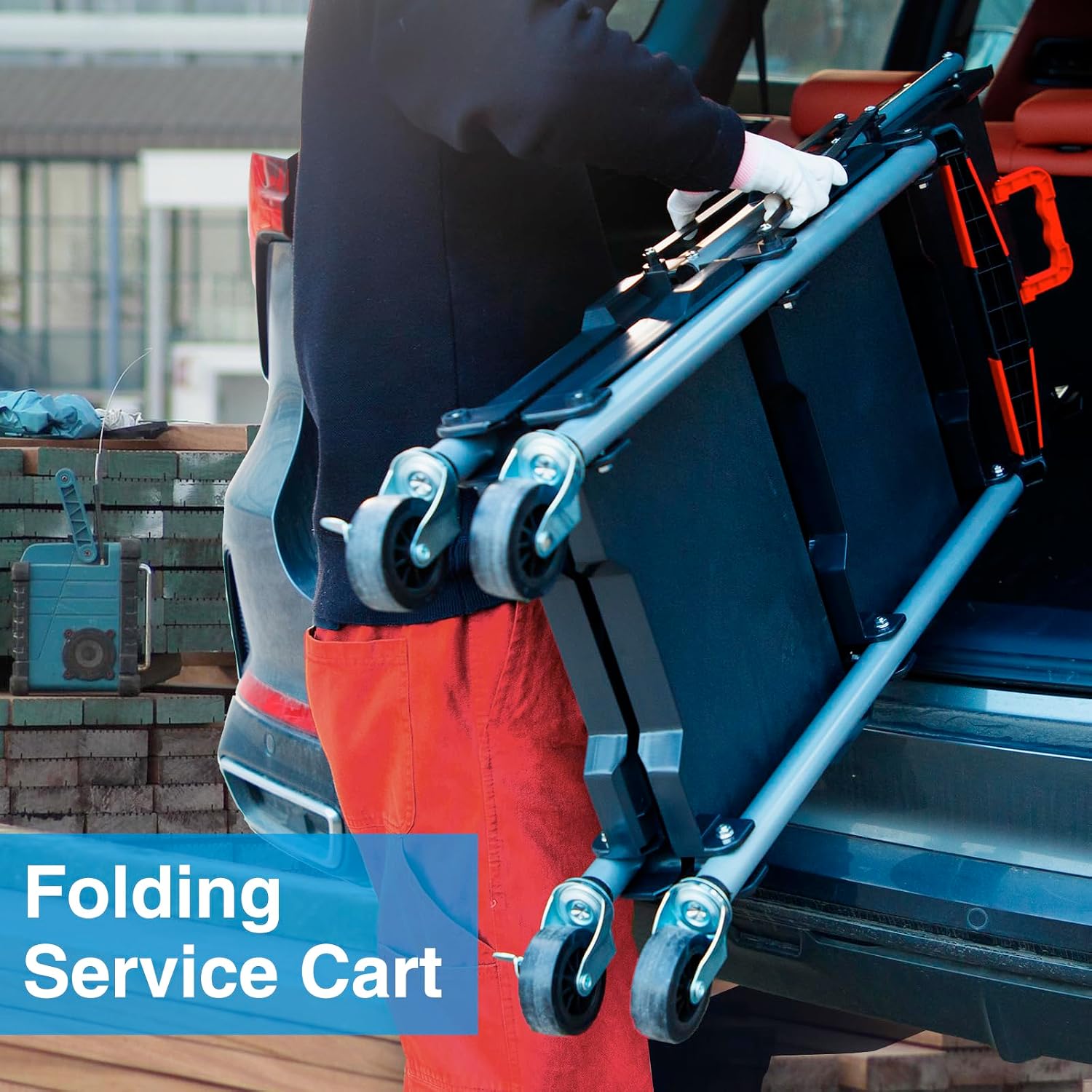 3-laags opvouwbare rollende we - Tools Trolley For Workshop recensie en prijs