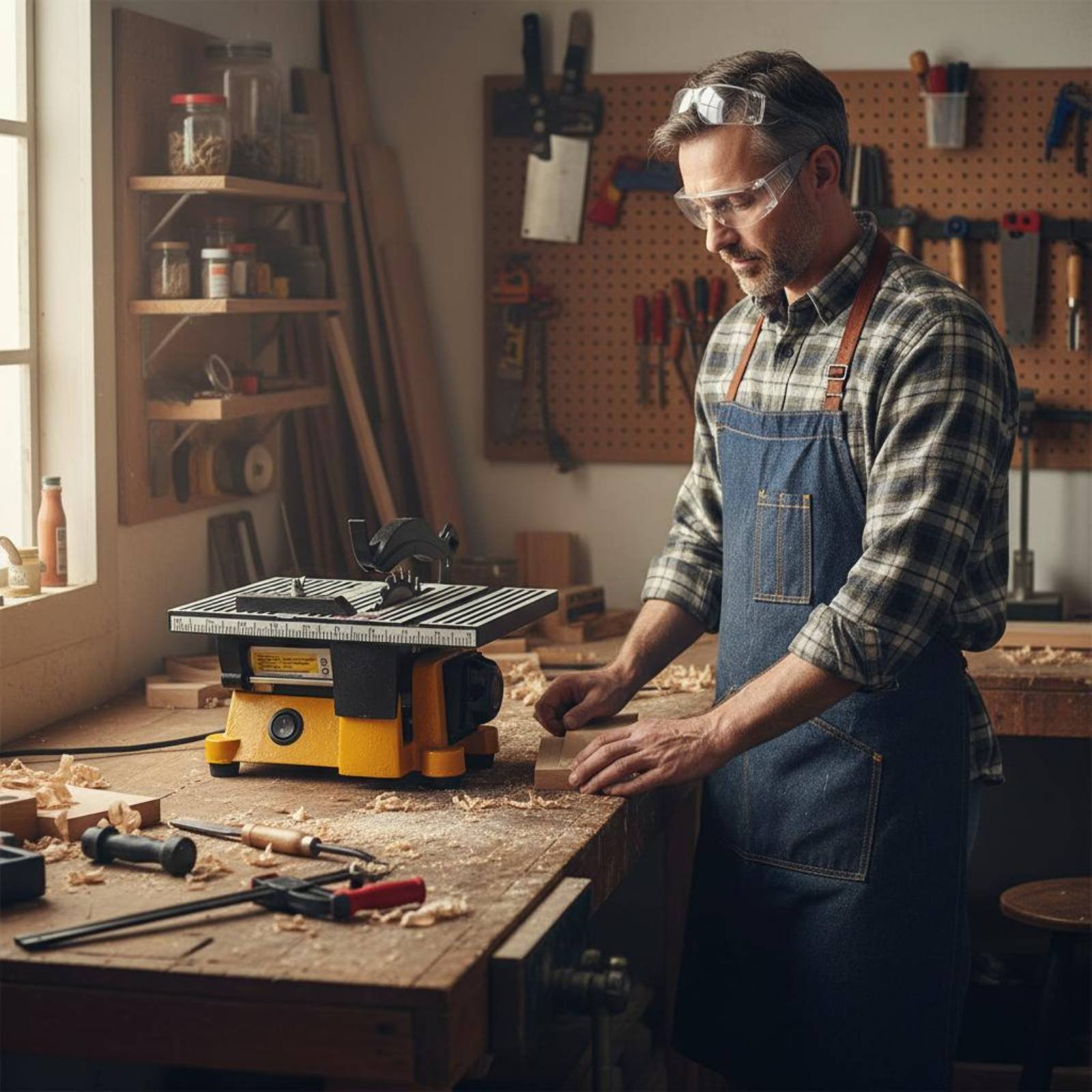 Mini-tafelzaag Draagbare minia - Workshop Tools Table recensie en prijs