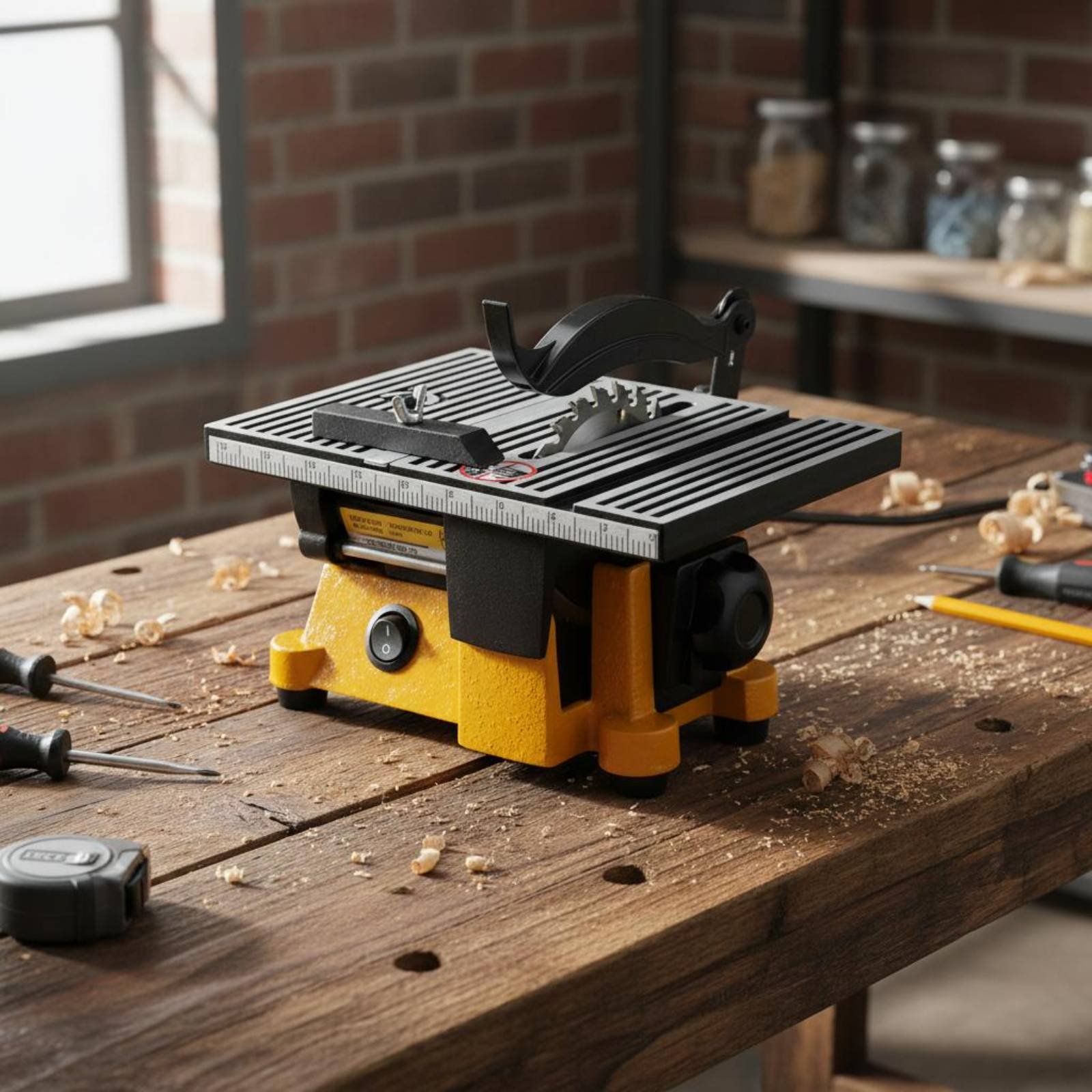 Mini-tafelzaag Draagbare minia - Workshop Tools Table recensie en prijs
